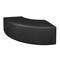 Education And Lounge Regency Aurora Curved Vinyl Ottoman- Black N6265BK - alternate 2
